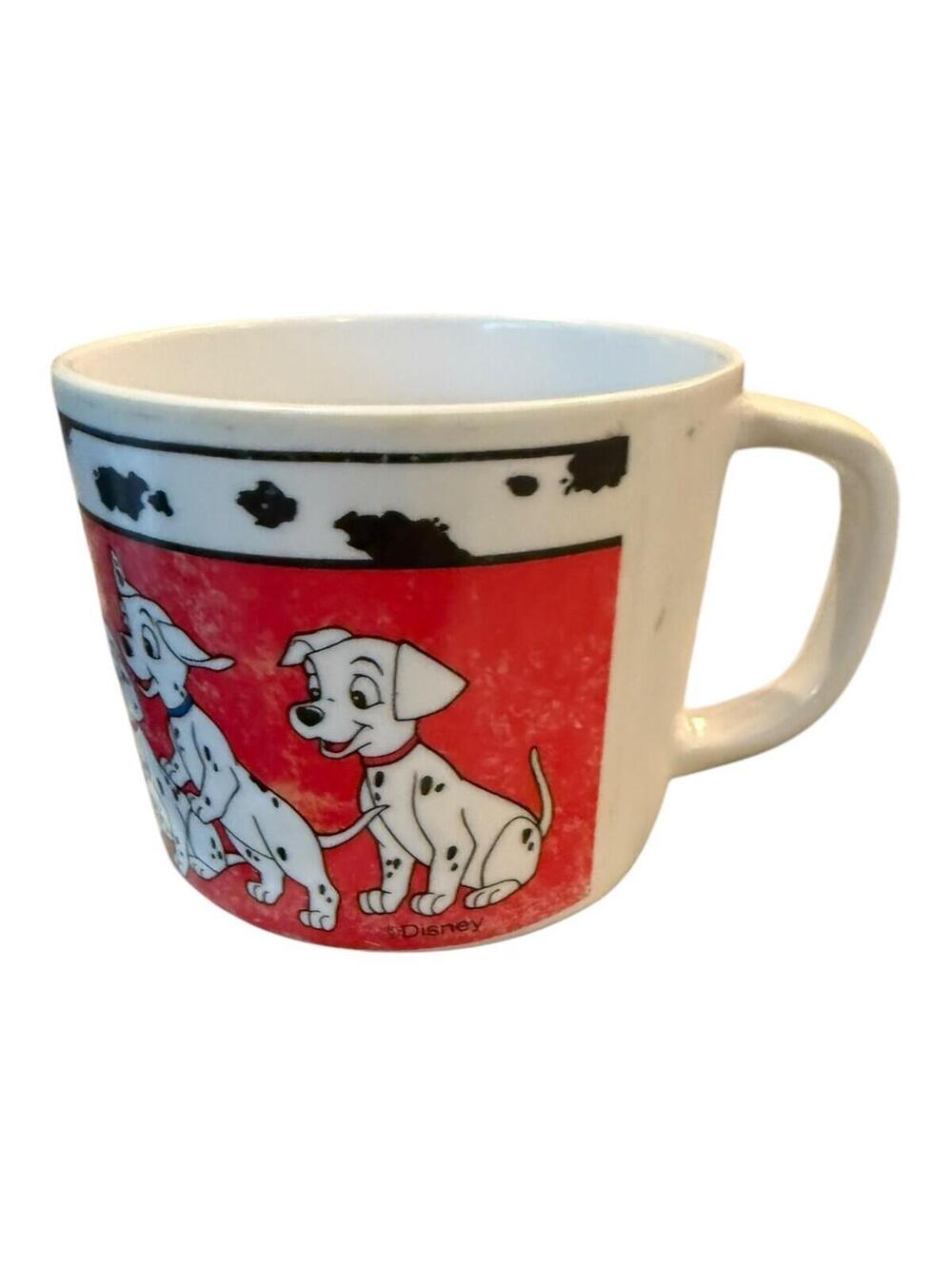 Vintage Zak Designs Disney 101 Dalmatians Puppies Kids Coffee Plastic Cup Mug